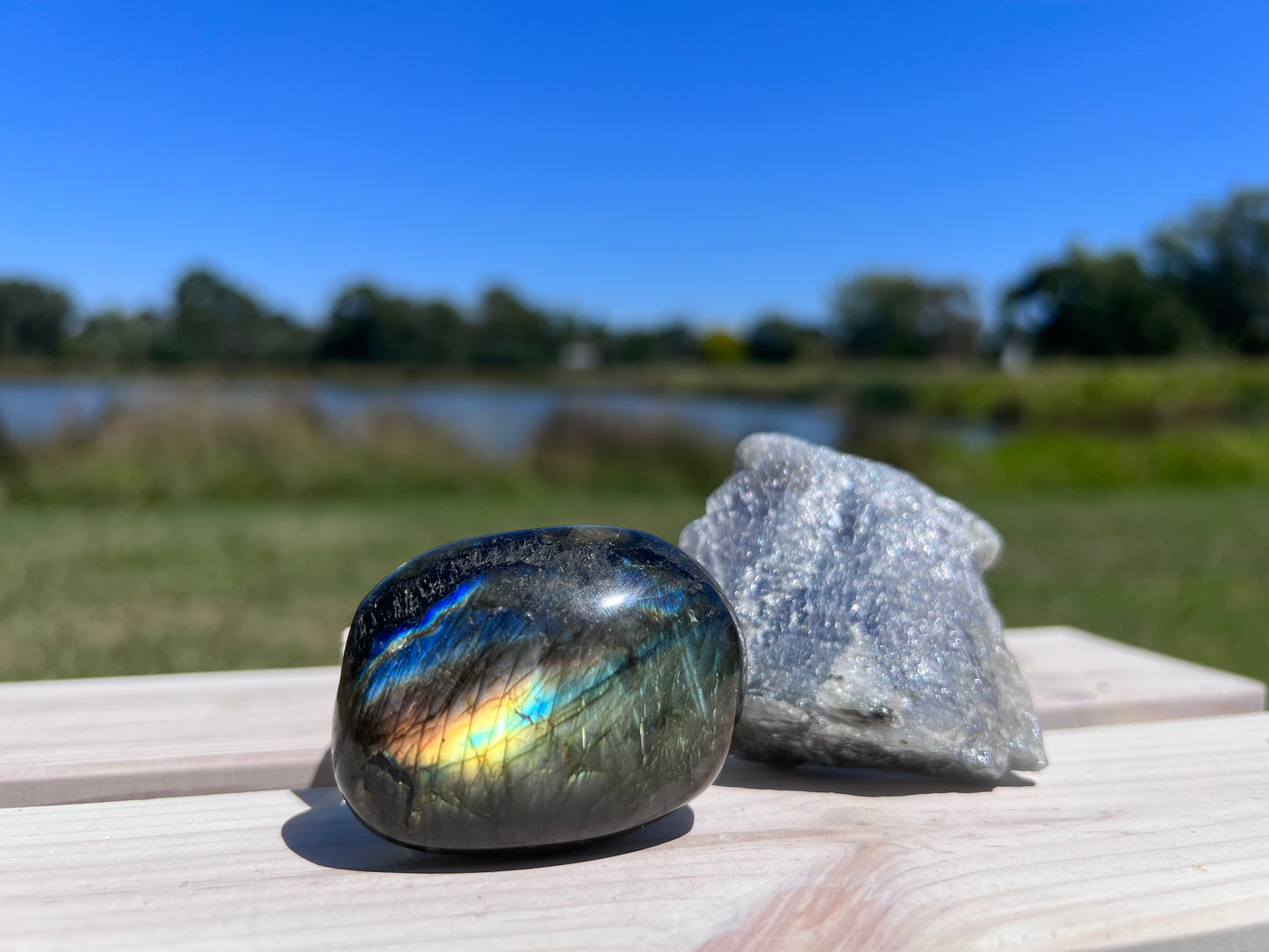 Labradorite - Palm Stone