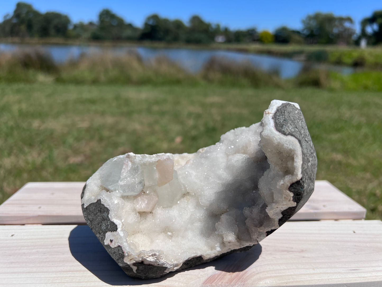 Zeolite Stilbite Apophyllite Cluster