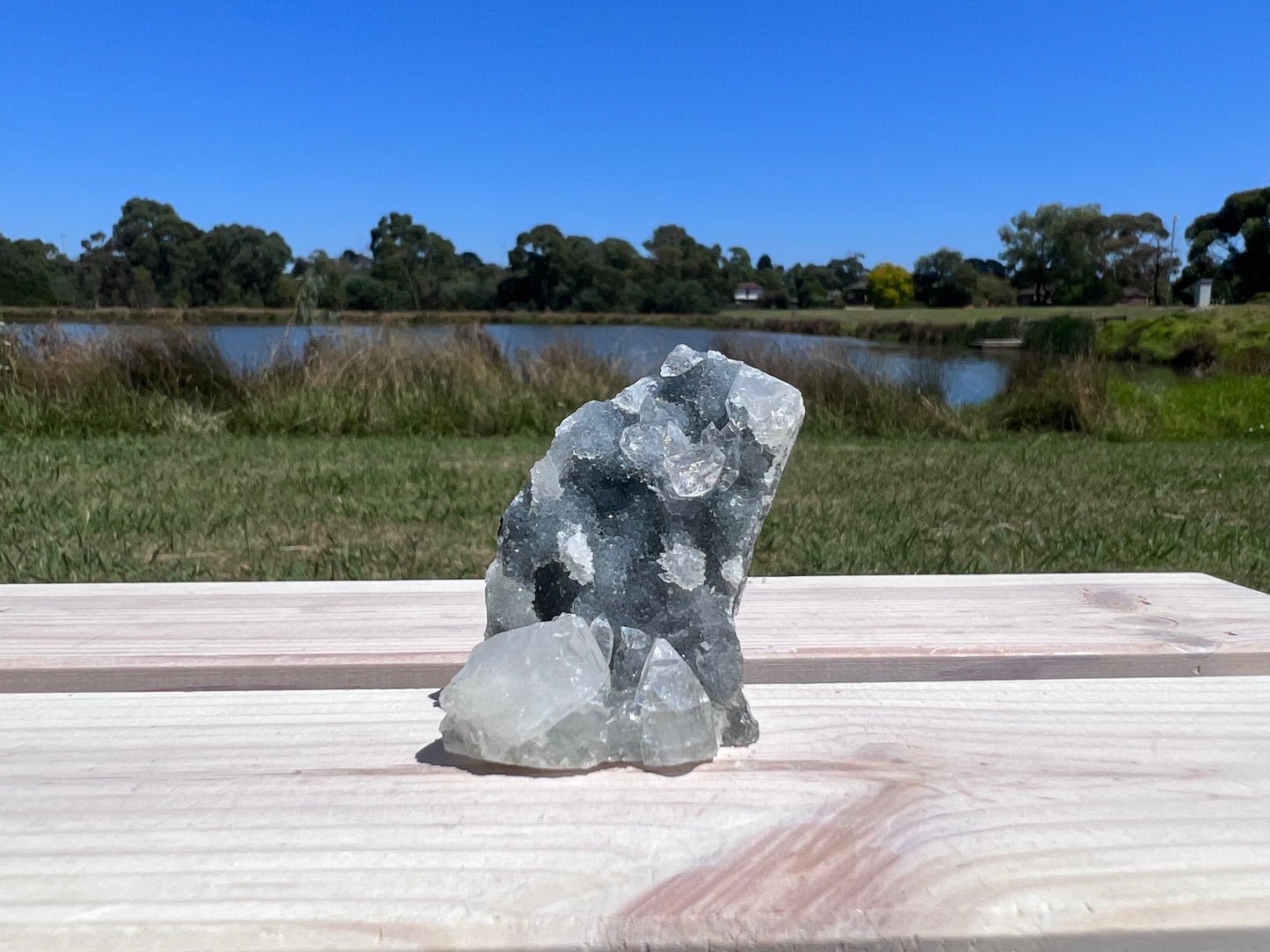 Zeolite Stilbite Apophyllite Cluster - Small
